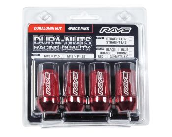 RAYS - Duralumin L42 Straight Nut 4 Pack