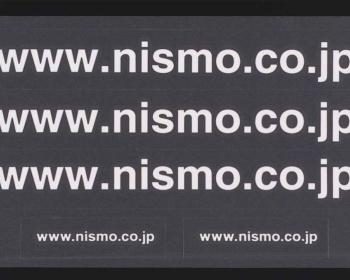 Nissan - NISMO URL Sticker Set - Size: 29x250mm & 81x10mm - Colour: White - 99992-RN043