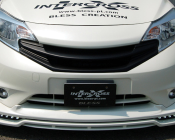 Note - E12 - Front Half Spoiler - Construction: FRP - Colour: EAK: Beat Nick Gold - Colour: K23: Brilliant Silver - Colour: KAD: Dark Metal Gray - Colour: KH3: Super Black - Colour: LAE: Aurora Move - Colour: NAH: Radiant Tread - Colour: QAB: Brilliant White Pearl - Colour: RBE: Sonic Blue - BCIE12-FHSP