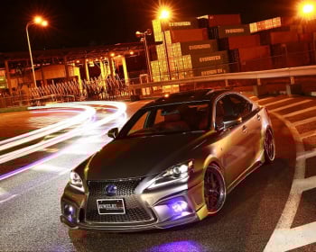 IS250 AWD - GSE35 - 3 Piece Set: Front Half Spoiler + Rear Half Spoiler + Side Steps - Construction: FRP - Colour: Unpainted - BPJLN-ISFS-3PS