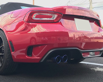Three Hundred - Muffler Tail Finisher Titanium Tail for ABARTH 124 Spider