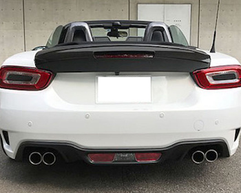 Three Hundred - Carbon Tail Lens Panel for ABARTH 124 Spider