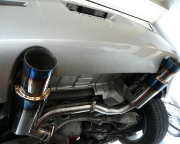 Fairlady Z - 350Z - Z33 - Be Free - Twin Stainless Exhaust with Titanium Style Tail