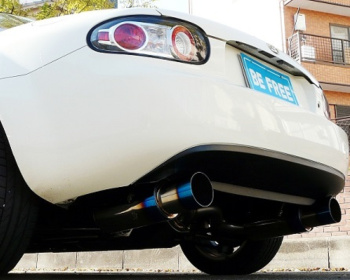 Roadster - NCEC - Be Free - Twin Stainless Exhaust with Titanium Style Tail