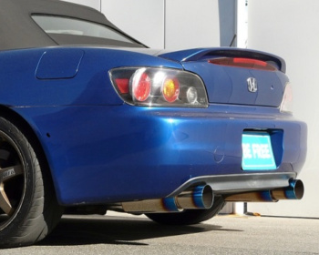 S2000 - AP1 - Be Free - Twin Stainless Exhaust with Titanium Style Tail