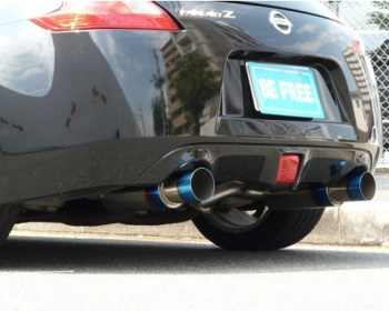 Fairlady Z - 370Z - Z34 - Be Free - Twin Stainless Exhaust with Titanium Style Tail