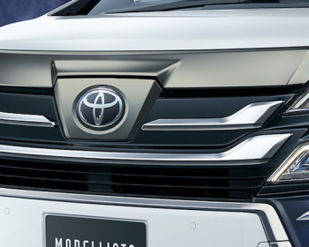 Alphard/Vellfire - AGH35W - Front Grill Cover (smoke plating) - Construction: ABS - Colour: Smoke Plating - D2533-57810