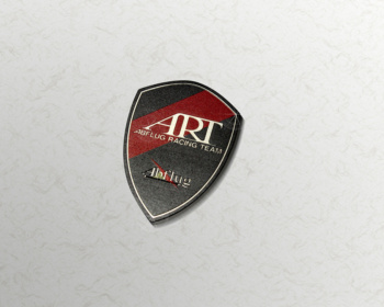  - Colour: Red, Black & Silver (SUS) - Size: W50mm H70mm - ART Crest Emblem