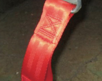 Laurel - C35 - Belt & Adapter Set for U-shaped Tow Hook - Colour: Red - Length: 30cm - Strength: 3000kg - HPCG-TBADP103