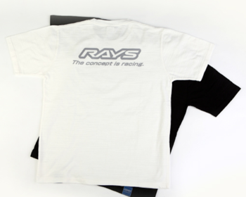 Rays Vertical Logo T-Shirt - JDM Honda Parts USA