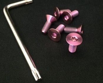  - Car Make T&E - Vertex Steering Titanium Torx Bolt Set