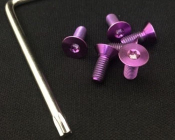  - Car Make T&E - Vertex Steering Titanium Torx Bolt Set