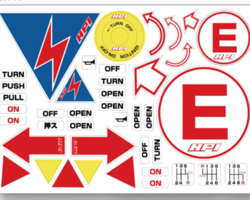 HPI - Racing Sticker Sheet