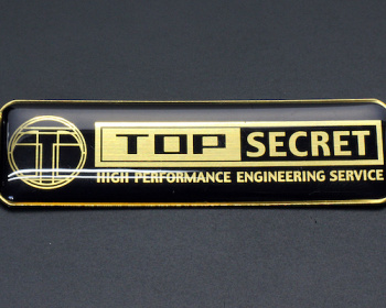 Top Secret - Aluminum Emblem