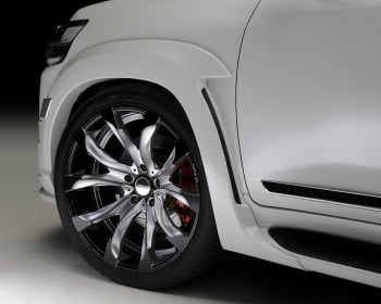 Land Cruiser - URJ202W - Over Fenders for ZX - Construction: FRP - Colour: Unpainted - WSL-URJ202WL-OF