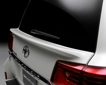 Land Cruiser - URJ202W - Rear Gate Spoiler - Construction: FRP - Colour: Unpainted - WSL-URJ202WL-RGS