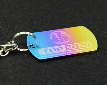 Universal - Top Secret - Titanium Key Chain - Dog Tag Type