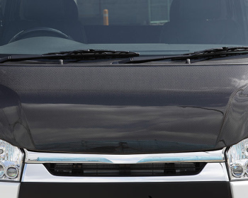 Hiace - KDH200K - Carbon Stylish Bonnet - Construction: Carbon Fiber - Colour: with Clear Coat - FAB-HPR1S200T4-CSBCC