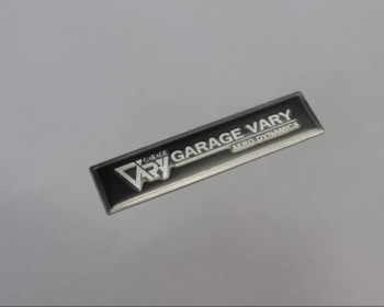 Universal - Garage Vary - Stainless Steel Emblem Plate