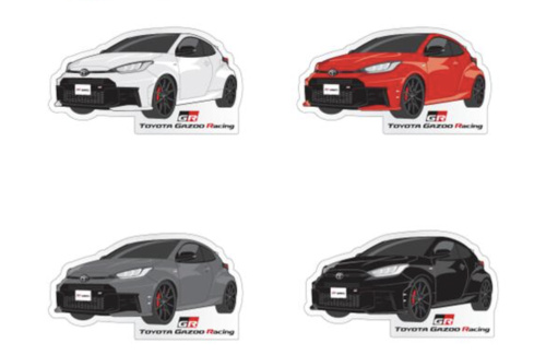 Toyota Gazoo Racing Collection - Die-Cut GR Yaris Stickers (Set of 2)