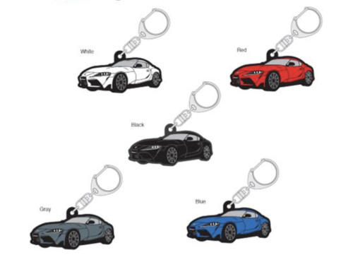 Toyota Gazoo Racing Collection - GR Supra Rubber Keychains