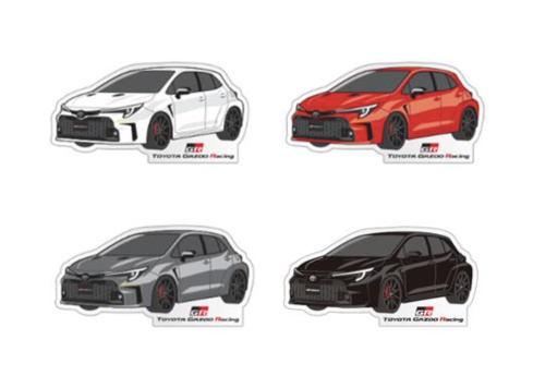 Toyota Gazoo Racing Collection - Die-Cut GR Corolla Stickers (Set of 2)