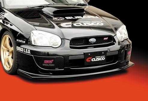SDeelCase STI Style Front Bumper Diffuser Lip Caps For 04-05 Impreza WRX (Black PU)