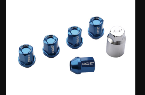 RAYS - Duralumin L32 Straight Lock & Nut 4H Set