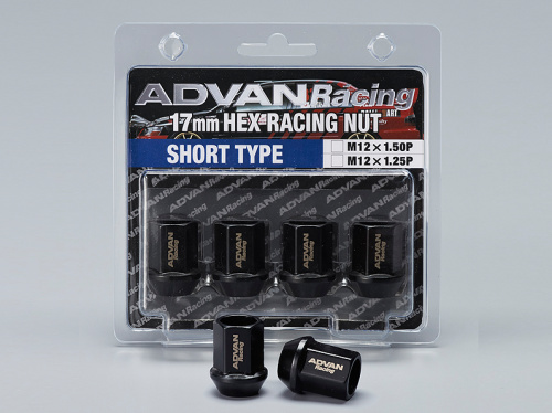 Yokohama Wheel - ADVAN Racing Short Type 17HEX Nut Set