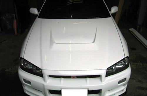 【希少】EAST BEAR ER34 BNR34 FRPボンネット イーストベア East Bear - R34 FRP Bonnet - Nengun Performance
