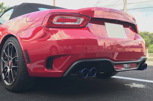 Three Hundred - Muffler Tail Finisher Titanium Tail for ABARTH 124 Spider