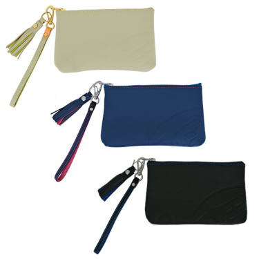 STI - Genuine Seat Leather Zip Pouch