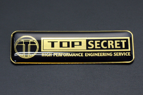 Top Secret - Aluminum Emblem