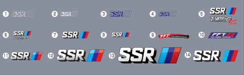 SSR - Wheel Repair Stickers