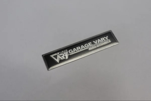 Garage Vary - Stainless Steel Emblem Plate