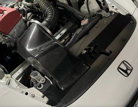 Car Garage Amis - Carbon Radiator Plate for Mugen Air Cleaner