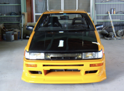 J-Blood  - Spec-R AE86 Levin Front Bumper Spoiler Soft + Under Panel Set