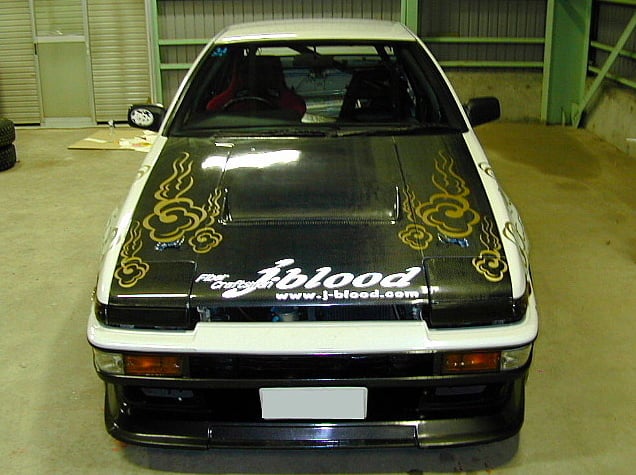 【ｊ・blood】ＡＥ86リトラクタブルヘッドライトカーボンカバー J-Blood - AE86 - Carbon Light Covers - Nengun Performance