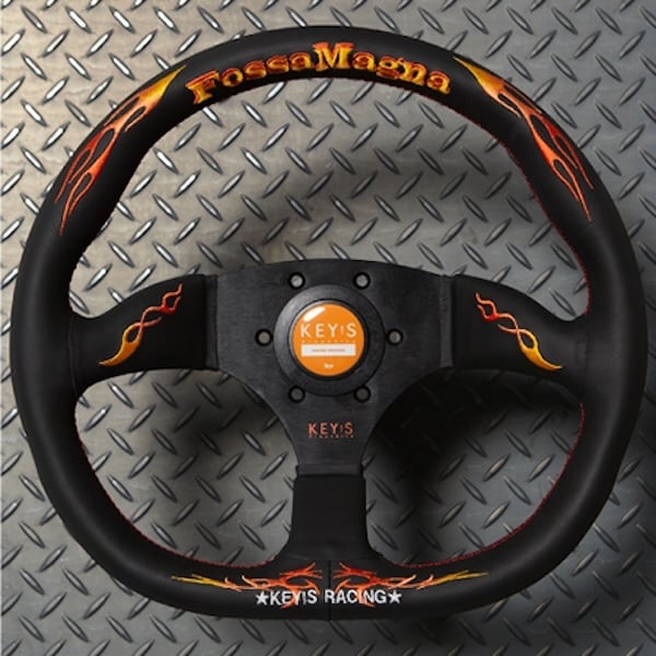 KEY'S RACING ステアリング D-shape type Key's Racing D-Shape Type 345Φ Suede Steering Wheel | Miami FL