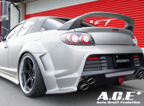 Auto Craft Evolution Rear Wide Fender Set For Rx 8 Nengun Performance