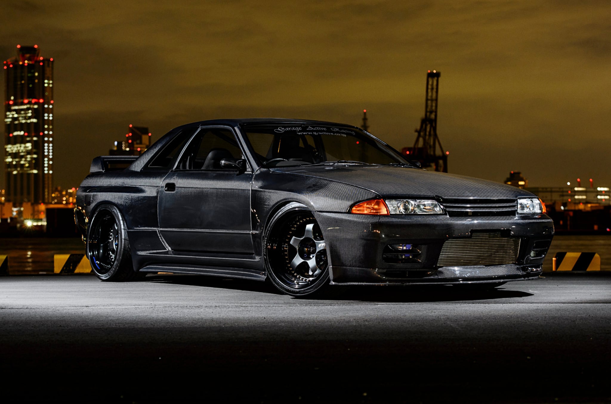 SHIBATA BNR32スカイラインGT-R ACTIVE CARBON-R Garage Active - Carbon Wide Body Kit - R32 GTR - Nengun Performance