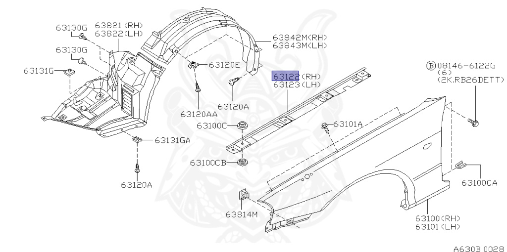 Nissan - Skyline GT-R - BNR34 - 1999 - GTR TYPE - 2-door hardtop (2K) - MANUAL MISSION 6-SPEED(MT.F6) - HI-4WD (High-Casting System) - RB26DETT