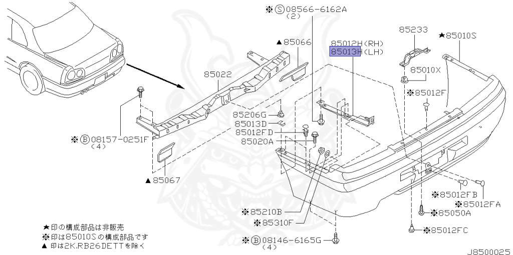 Nissan - Skyline GT-R - BNR34 - 1999 - GT-R V-Spec - 2-door hardtop (2K) - MANUAL MISSION 6-SPEED(MT.F6) - HI-4WD (High-Casting System) - RB26DETT