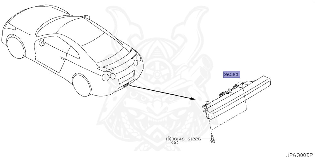 26580-KB50A - Nissan - Fog Lamp Rear - Nengun Performance