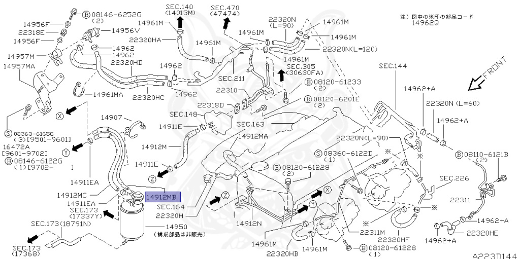Nissan - Skyline GT-R - BCNR33 - 1996 - GTR/V - 2-door hardtop (2K) - 4 WHEEL DRIVE(4WD) - MANUAL TRANS 5-SPEED(MT.F5) - HICAS - RB26DETT