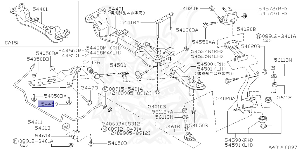Nissan - Skyline - R32 GTS-t/4 - HCR32 - 1991 - GTST. Type M - 4-door sports sedan (4K) - Hi-Cas 2-Link (HI.2WD) - MANUAL TRANS 5-SPEED(MT.F5) - RB20DET