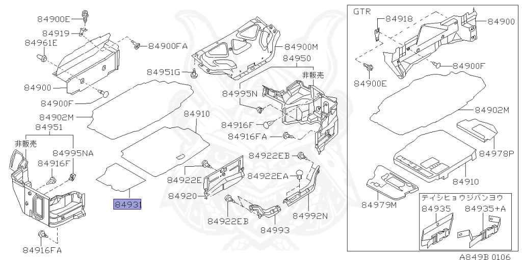 Nissan - Skyline GT-R - BNR34 - 1999 - GTR TYPE - 2 door hard top (2K) - MANUAL MISSION 6-SPEED(MT.F6) - Hi-Cas 4-Link (HI.4WD) - RB26DETT