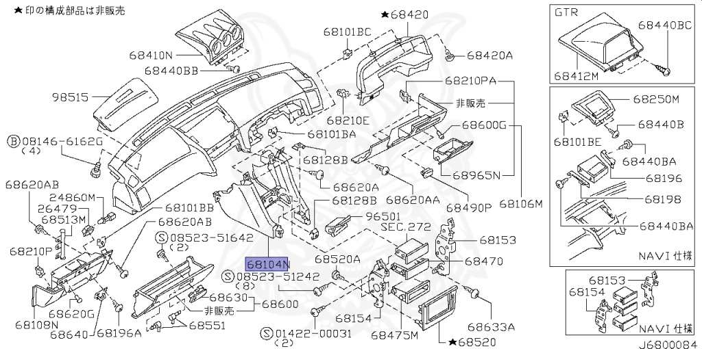 Nissan - Skyline GT-R - BNR34 - 2000 - GT-R V spec - 2-door hardtop (2K) - MANUAL MISSION 6-SPEED(MT.F6) - Hi-Cas 4-Link (HI.4WD) - RB26DETT