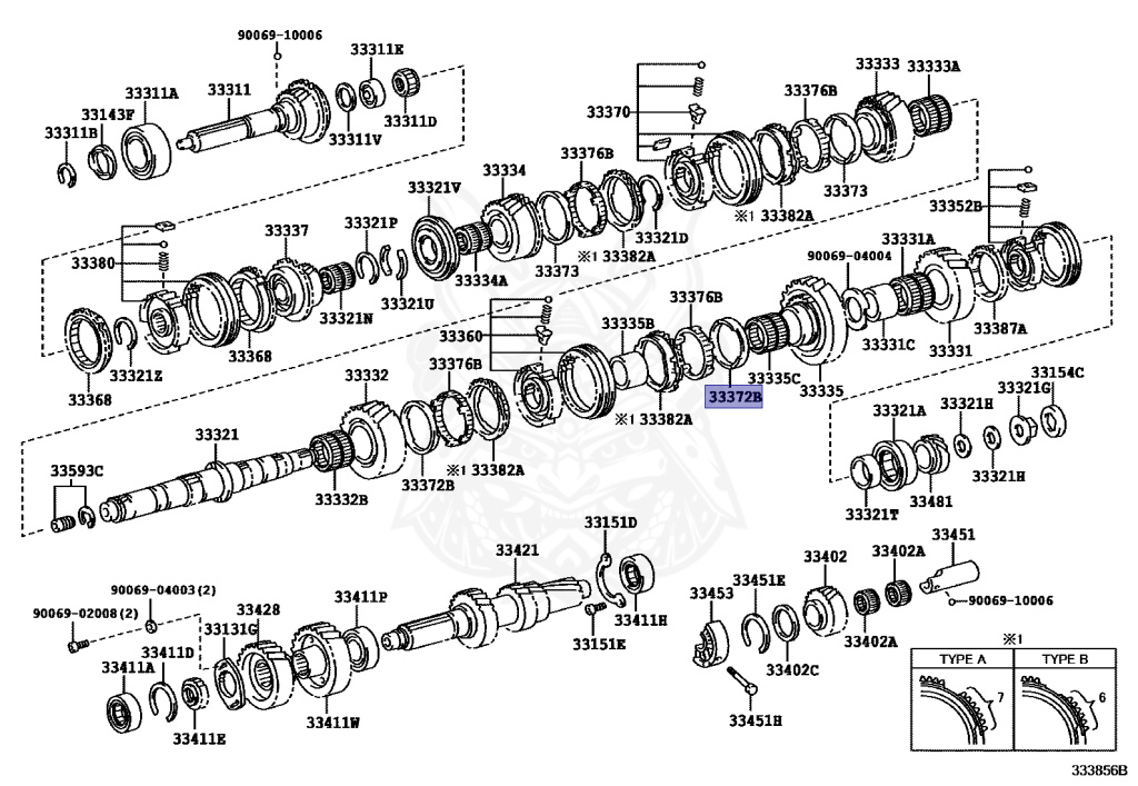 To 33372-0W010 - Toyota - Synchronizer inner ring No.1 - Nengun