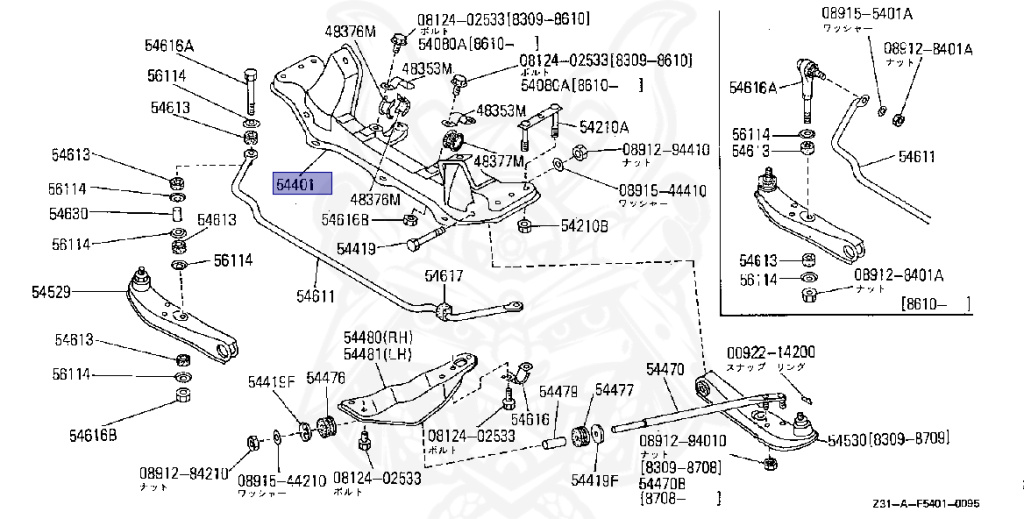 Nissan - Fairlady Z - Z31 - 1988 - ZR1 - MANUAL TRANSMISSION(MT) - HIYOJYUN ROOFU (Z#) - RB20DT